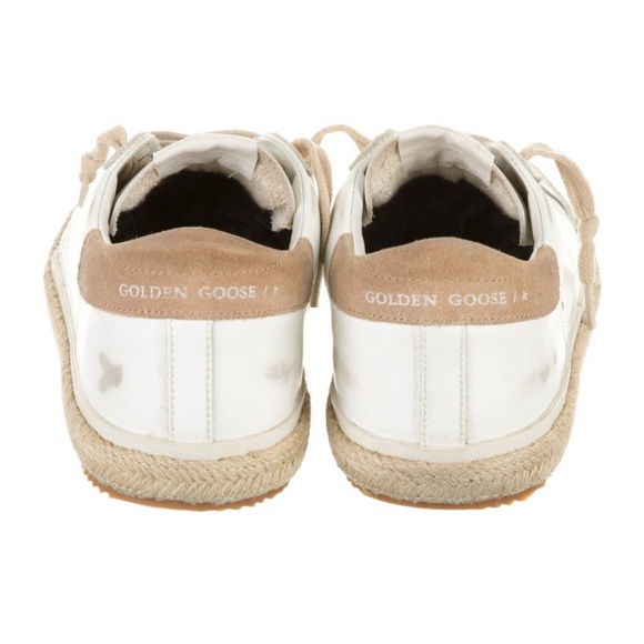 Golden Goose Leather Suede and Jute Low Top Sneakers 6, IT 36 - Picture 3 of 7